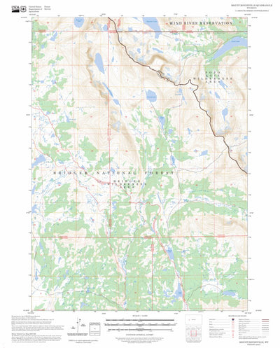 Mount Bonneville, WY FSTopo Preview 1