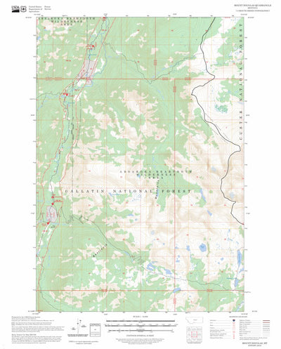 Mount Douglas, MT FSTopo Preview 1
