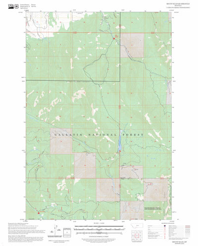 Mount Ellis, MT FSTopo Preview 1