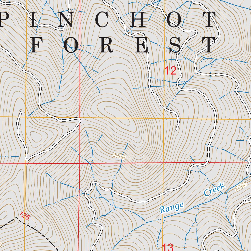 Mount Mitchell, WA FSTopo Map by US Forest Service - Topo | Avenza Maps