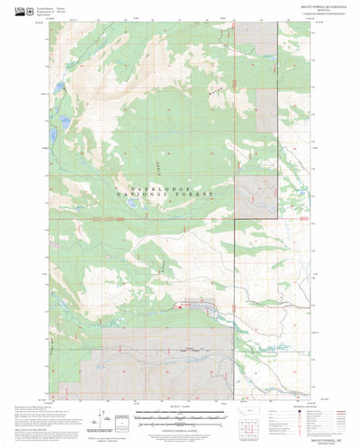 Mount Powell, MT FSTopo Preview 1