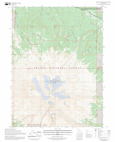 Mount Shasta, CA FSTopo Preview 1