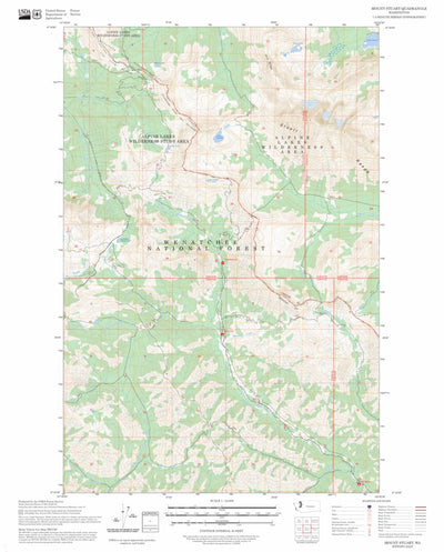 Mount Stuart, WA FSTopo Preview 1