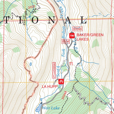 Mount Thompson, CA FSTopo Preview 2