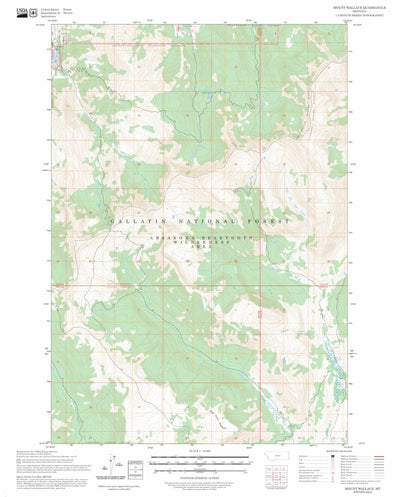 Mount Wallace, MT FSTopo Preview 1