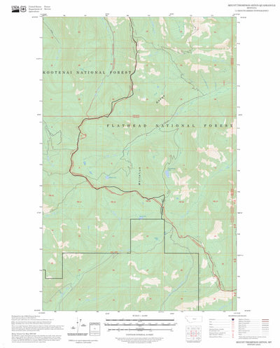 Mount Thompson-Seton, MT FSTopo Preview 1