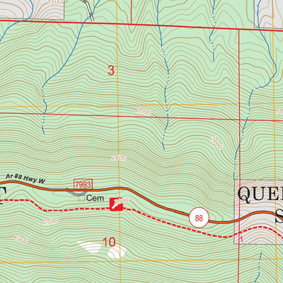 Mountain Fork, AR-OK FSTopo Preview 3