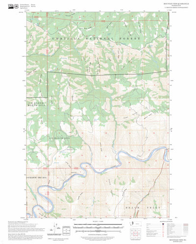 Mountain View, WA FSTopo Preview 1