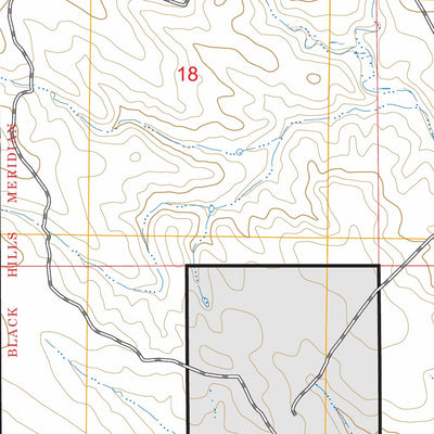 Mule Creek SE, WY-SD FSTopo Preview 3