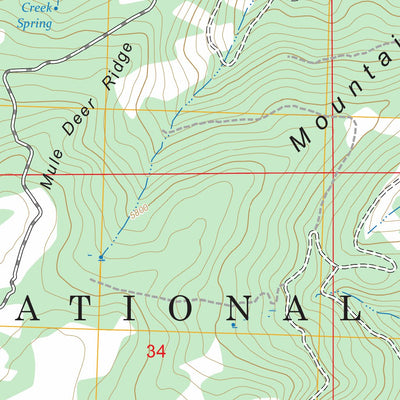 Mule Deer Ridge, OR FSTopo Preview 2