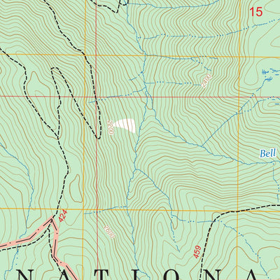 Multnomah Falls, OR-WA FSTopo Preview 2