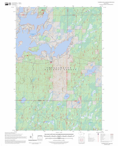 Namekagon Lake, WI FSTopo Preview 1