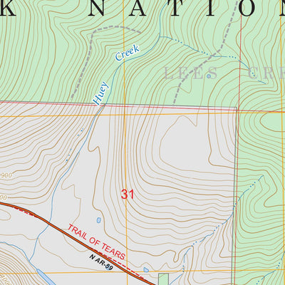 Natural Dam, AR-OK FSTopo Preview 2