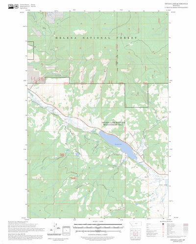Nevada Lake, MT FSTopo Preview 1