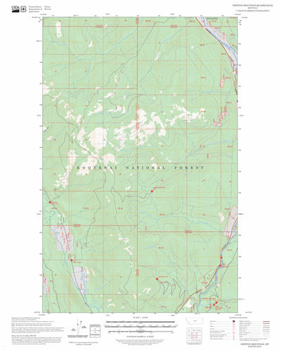 Newton Mountain, MT FSTopo Preview 1