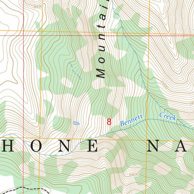 North Bennett Creek, WY FSTopo Preview 3