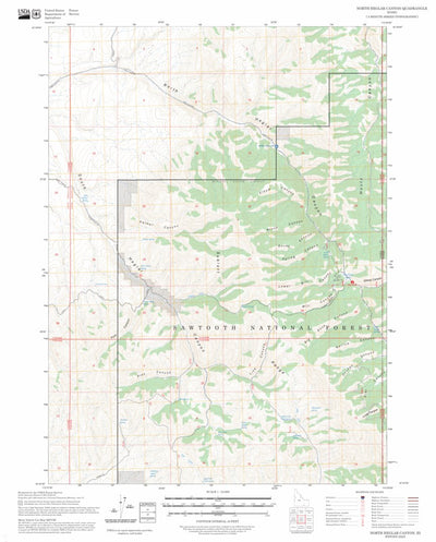 North Heglar Canyon, ID FSTopo Preview 1