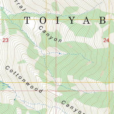 North Toiyabe Peak, NV FSTopo Preview 3