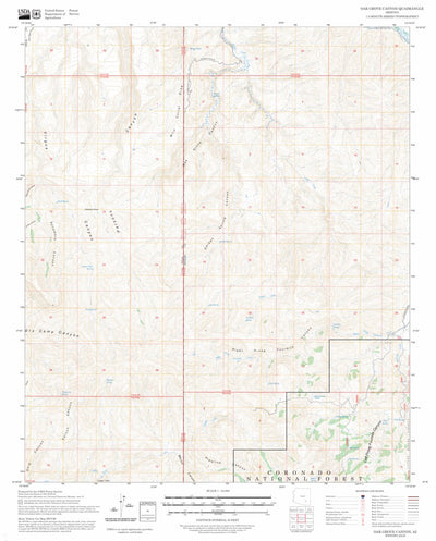 Oak Grove Canyon, AZ FSTopo Preview 1