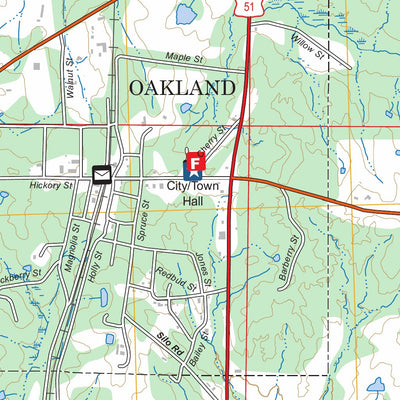 Oakland, MS FSTopo Preview 3