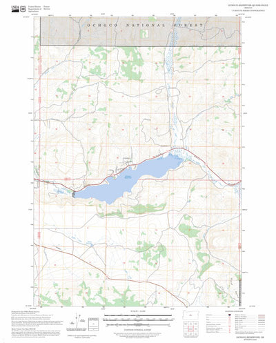 Ochoco Reservoir, OR FSTopo Preview 1