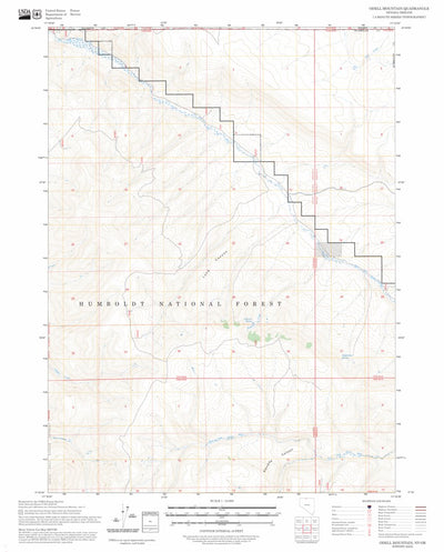 Odell Mountain, NV-OR FSTopo Preview 1