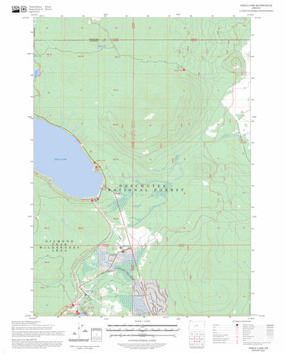 Odell Lake, OR FSTopo Preview 1