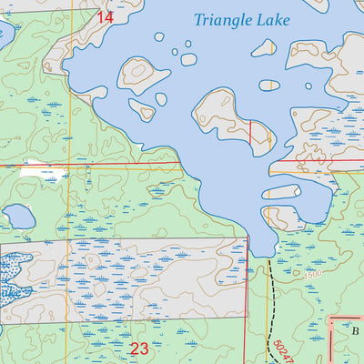 Ojibway Lake, MN FSTopo Preview 2