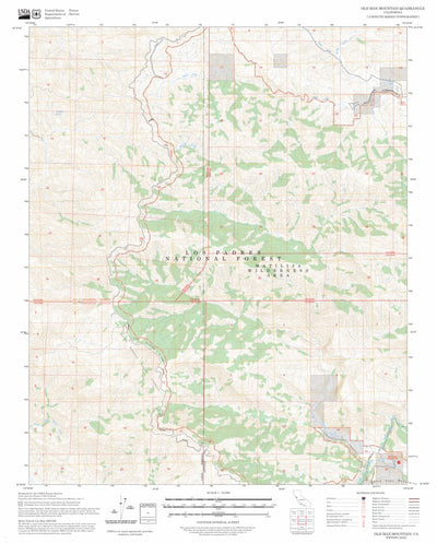 Old Man Mountain, CA FSTopo Preview 1