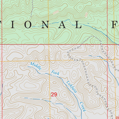 Old Glory Mountain, OK FSTopo Preview 2