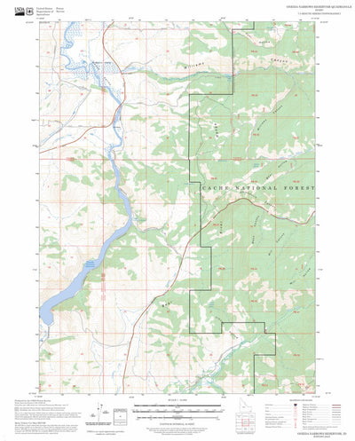 Oneida Narrows Reservoir, ID FSTopo Preview 1