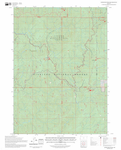Ophir Mountain, OR FSTopo Preview 1