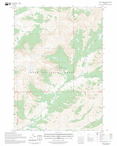 Open Creek, WY FSTopo Preview 1
