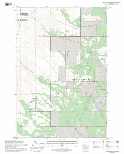 Orofino Mountain, MT FSTopo Preview 1