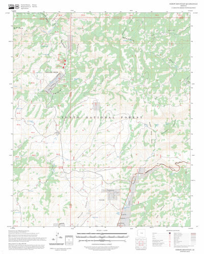 Oxbow Mountain, AZ FSTopo Preview 1