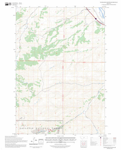 Packsaddle Butte, MT FSTopo Preview 1