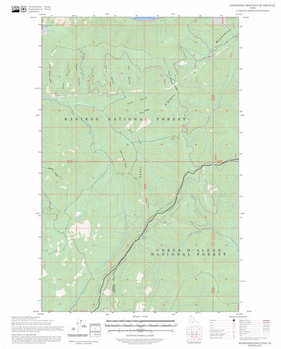 Packsaddle Mountain, ID FSTopo Preview 1