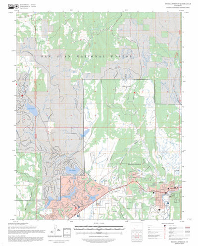 Pagosa Springs, CO FSTopo Preview 1