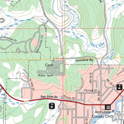 Pagosa Springs, CO FSTopo Preview 3