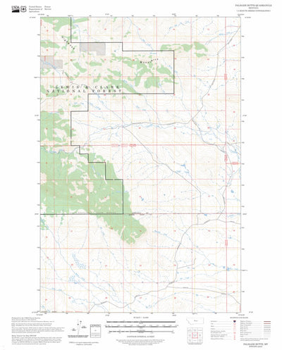 Palisade Butte, MT FSTopo Preview 1
