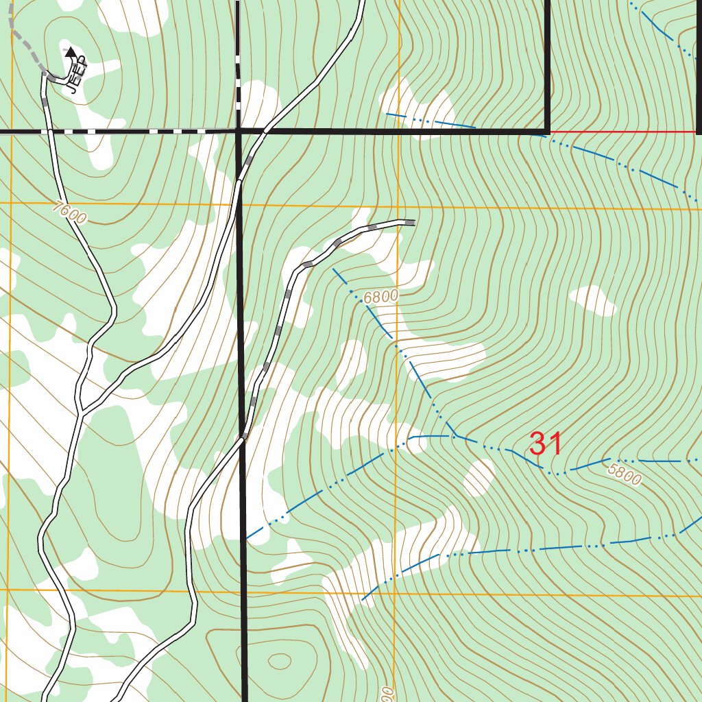 Panther Rock, CA FSTopo Map by US Forest Service - Topo | Avenza Maps