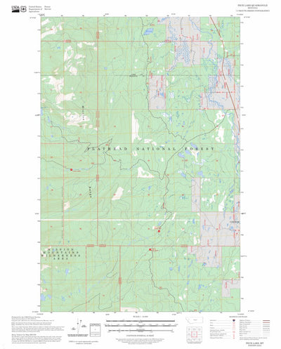 Peck Lake, MT FSTopo Preview 1