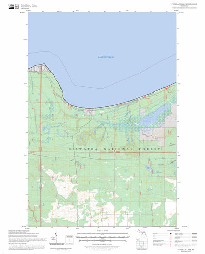 Pendills Lake, MI FSTopo Preview 1
