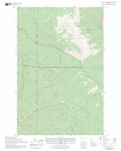 Penrose Peak, MT FSTopo Preview 1