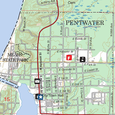 Pentwater, MI FSTopo Preview 3