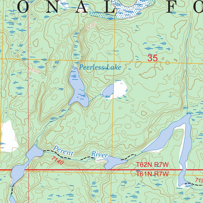 Perent Lake, MN FSTopo Preview 2