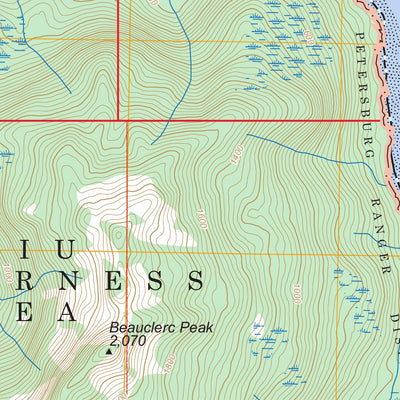 Petersburg B-6 SW, AK FSTopo Preview 3