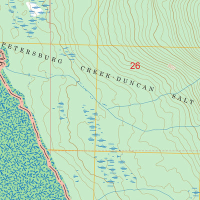 Petersburg D-4 SW, AK FSTopo Preview 2