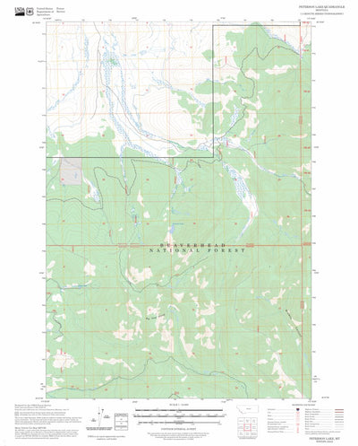 Peterson Lake, MT FSTopo Preview 1