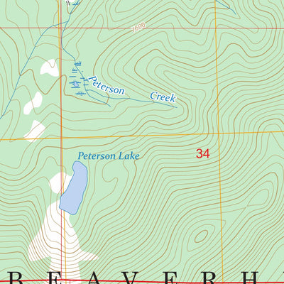 Peterson Lake, MT FSTopo Preview 2
